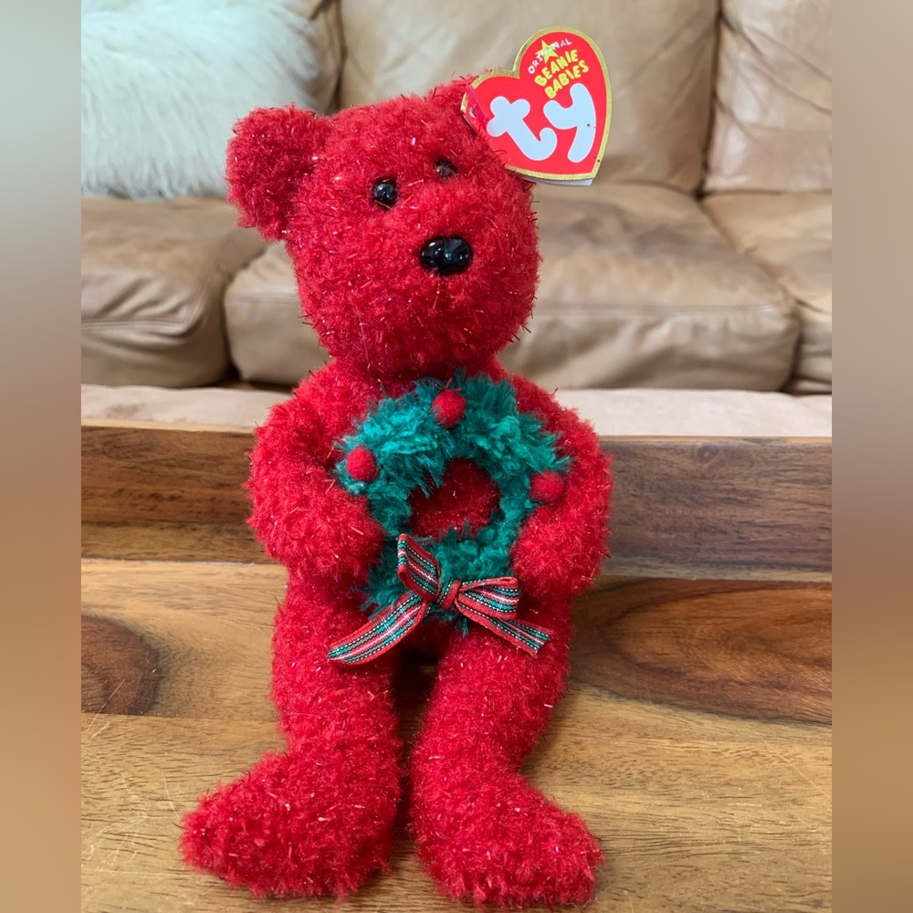 TY 2006 Holiday Teddy Christmas Beanie Baby - Picture 1 of 3
